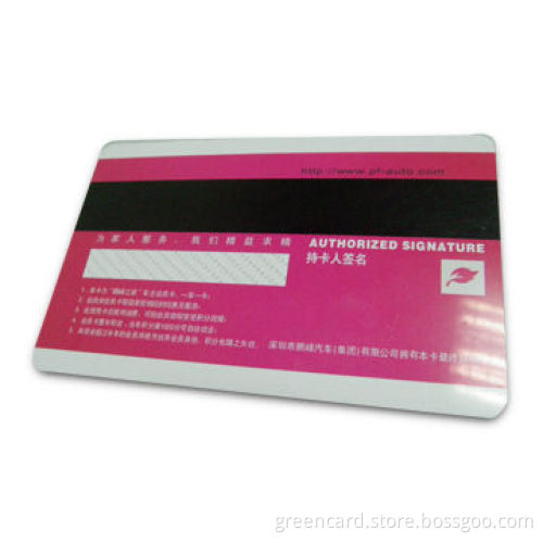 Magnetic Strip Card in Various Shapes, Measuring 85.5 x 54mm, Made of PVC or PETG Material